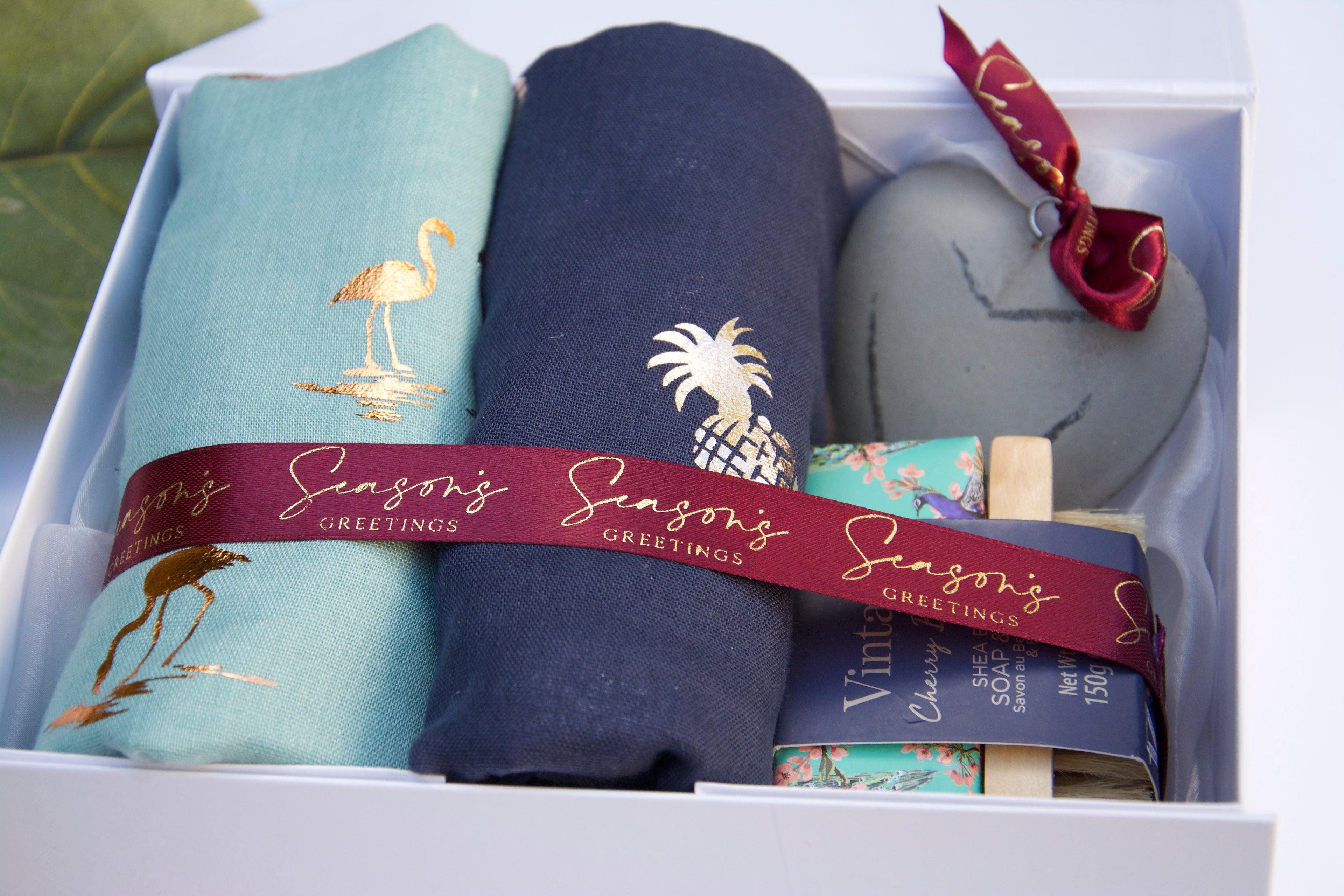 Flamingo Scarf Duo & Luxury Soap – Perfect Christmas Gift Set