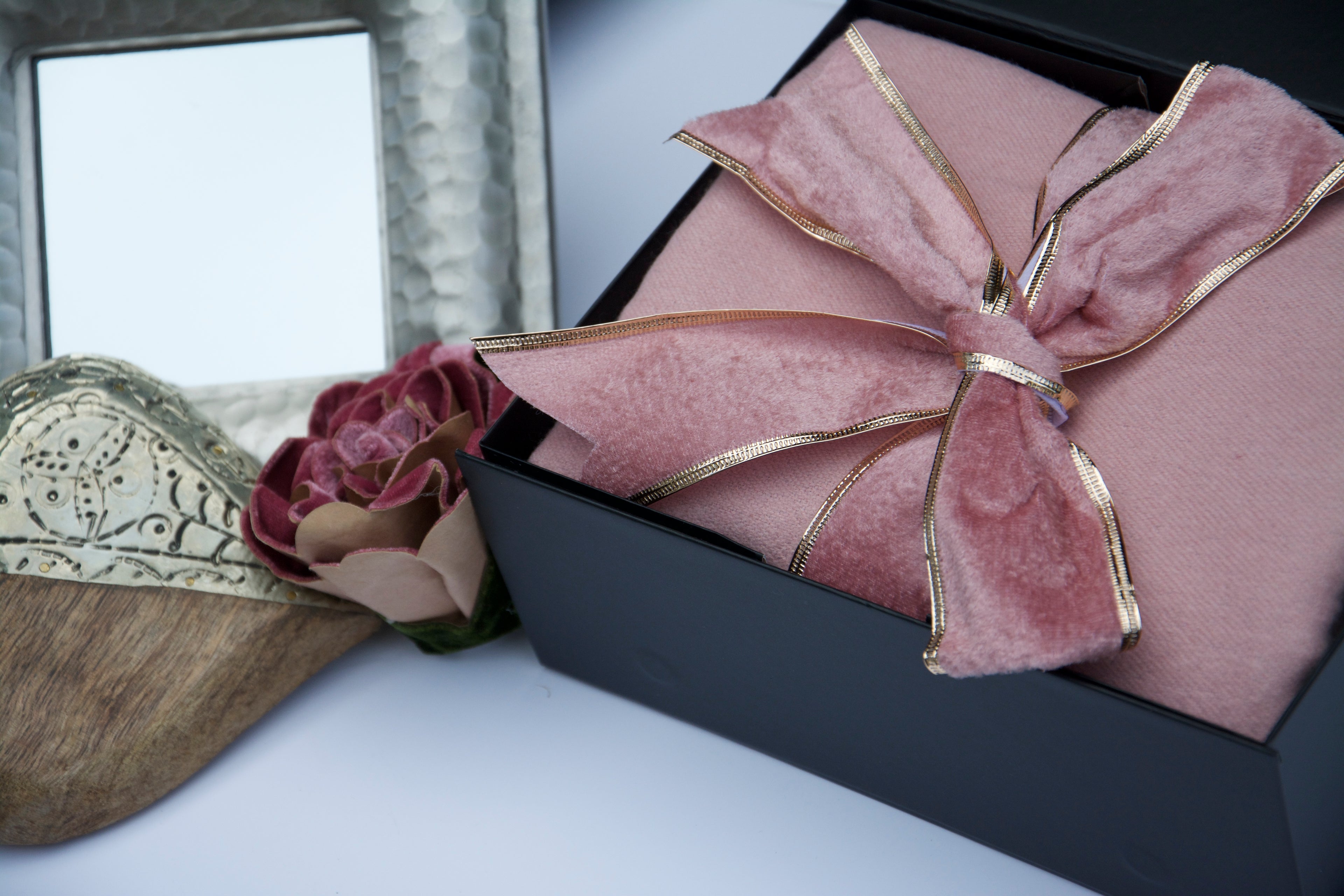 Soft Pink Scarf Luxurious Scarf box