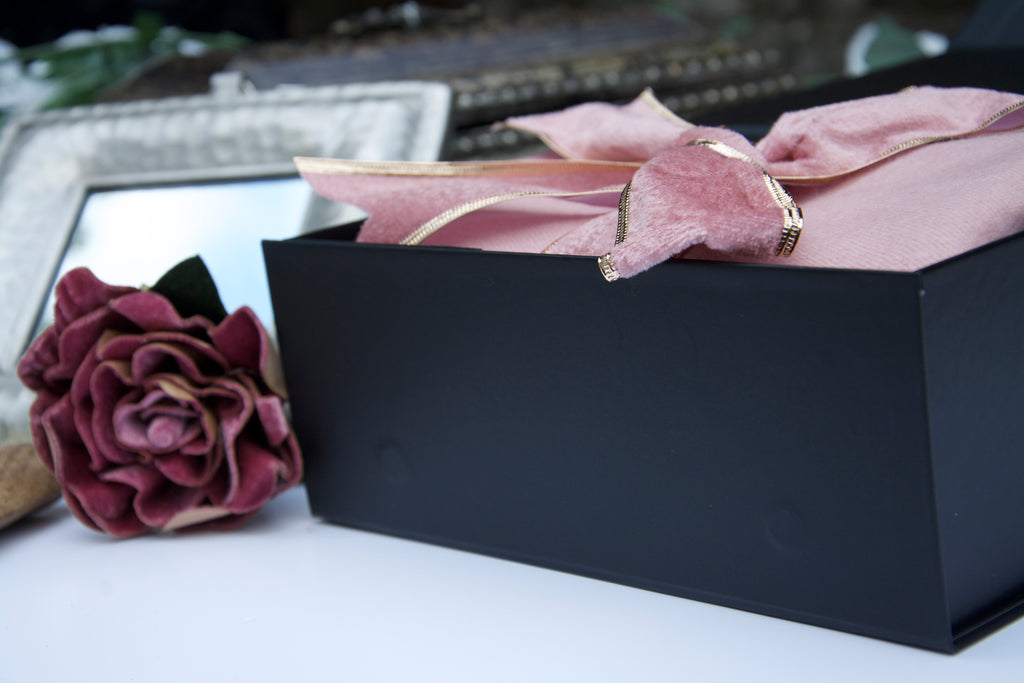 Soft Pink Scarf Luxurious Scarf box
