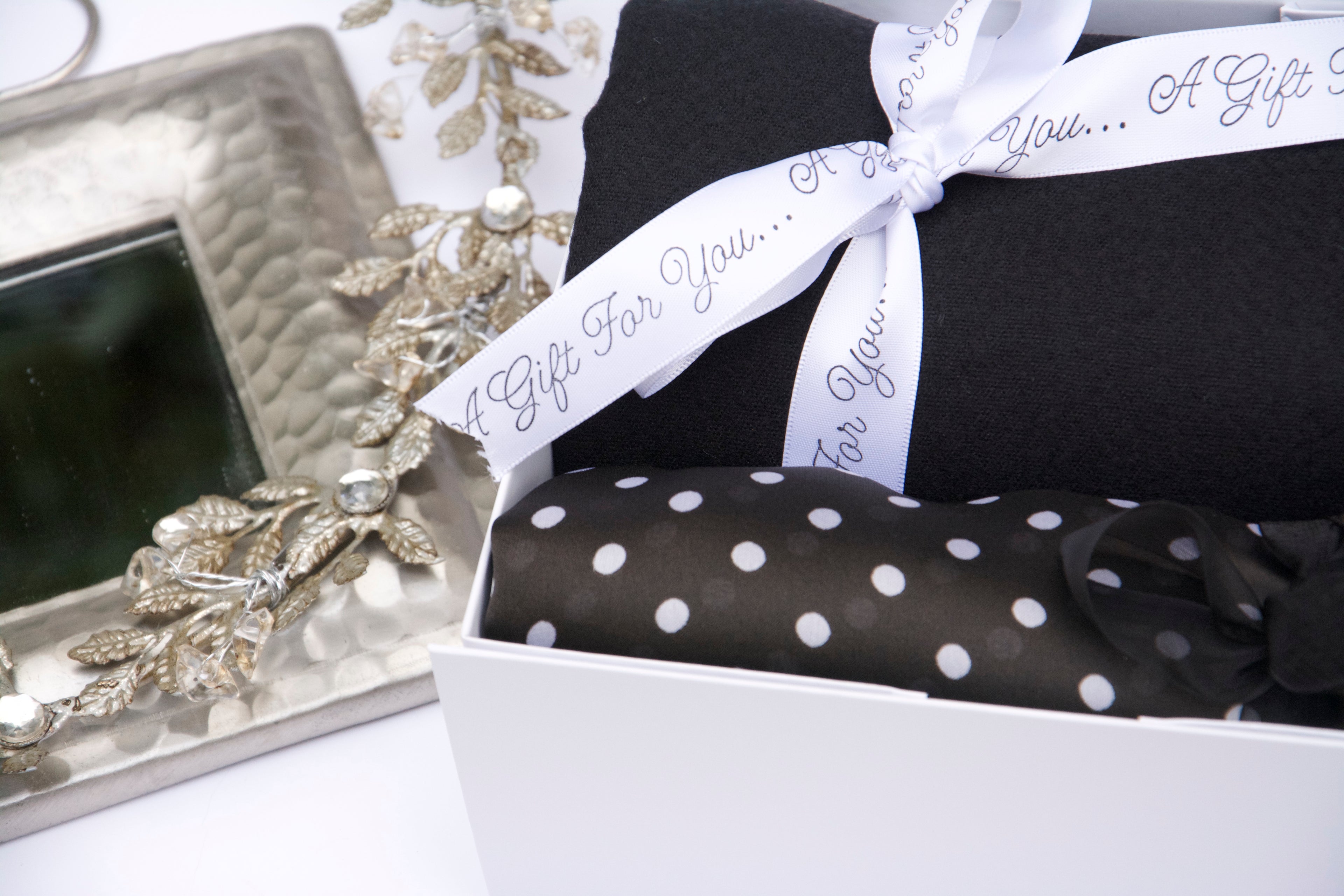 Polka dot pure Silk twin Set