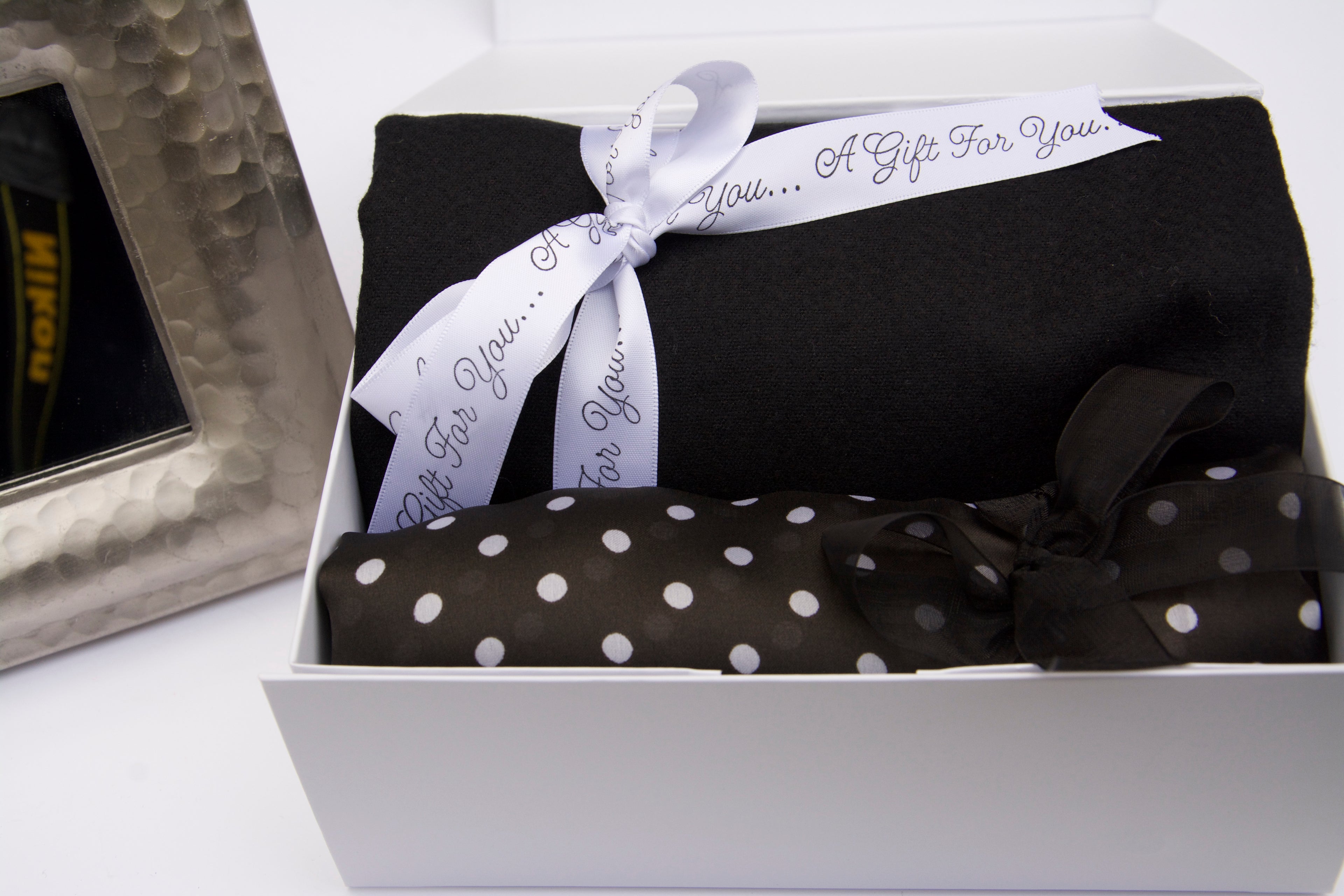 Polka dot pure Silk twin Set